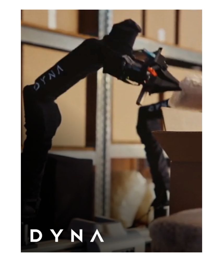 dyna robotics - robot holding packaging