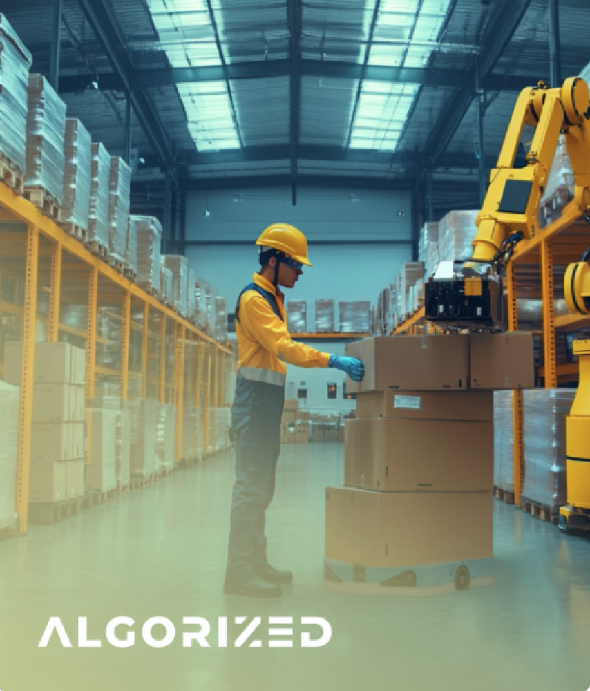 Algorized image with logo for homepage only